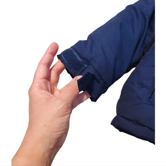 Carter's Toddler Boy Blue And Orange Hooded Quilted Puffer Winter Jacket Size 2T - Picture 3 of 10